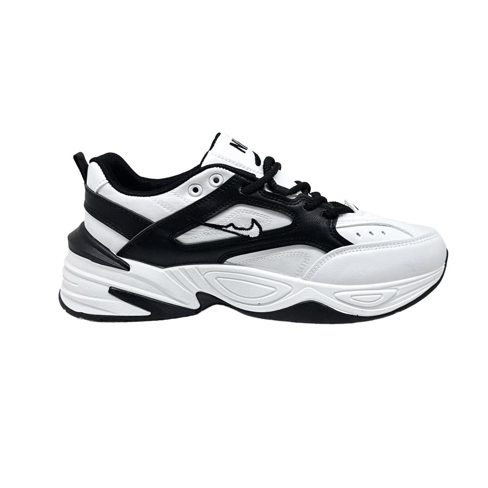 جزمة رياضية رجالي أسود أبيض بتصميم عصري ومريح