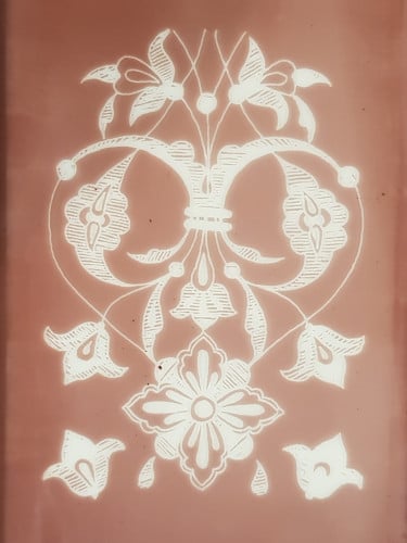 زخرفه - شاشة حريرية