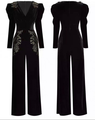 Velvet jumpsuit