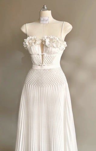 White flower dress