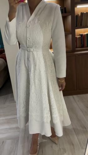White lace dress