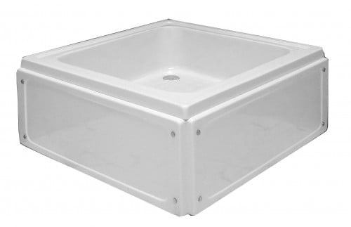 شاور مقاس 90X90 مربع عميق أبيض
