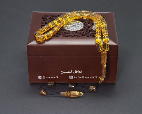 قوافل سبحة كهرمان دومينيكي طبيعي Namb0041
