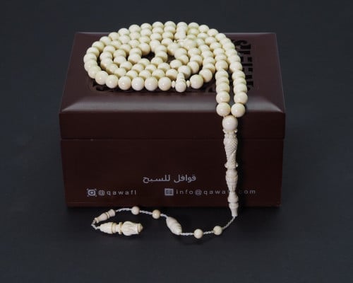 قوافل سبحة من عاج الطبيعي IV0046
