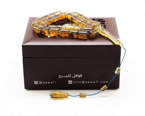قوافل سبحة كهرمان دومينيكي طبيعي Namb0072