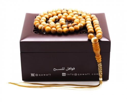 قوافل سبحة كهرمان بلطيقي طبيعي Namb0069