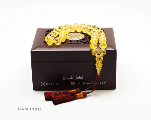 قوافل سبحة كهرمان بلطيقي طبيعي Namb0014