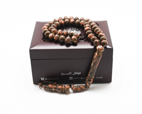 قوافل سبحة من تمساح طبيعي من النوادر Horn0010