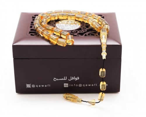 قوافل سبحة كهرمان دومينيكي طبيعي Namb0050