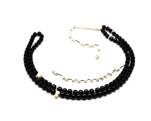 قوافل سبحة يسر (مرجان اسود) مشغول طقم غاج Y0099