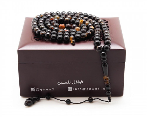 قوافل سبحة من درع سلحفاة سادة Tur0020