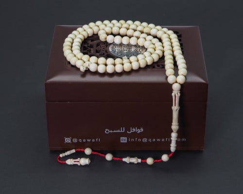 قوافل سبحة من العاج الطبيعي سادة IV0053
