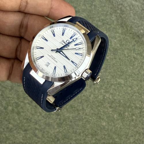 omega seamaster aqua blue
