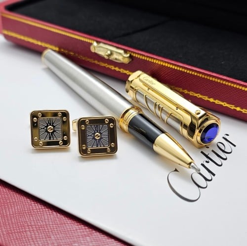 قلم كارتير وكبك / cartier 12