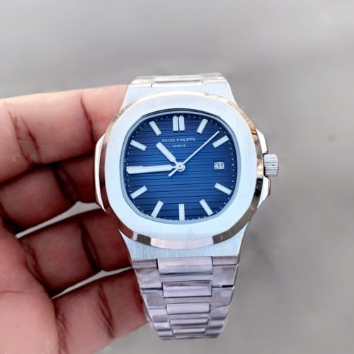 ساعة باتيك بطاريه  patek philippe اللون ازرق