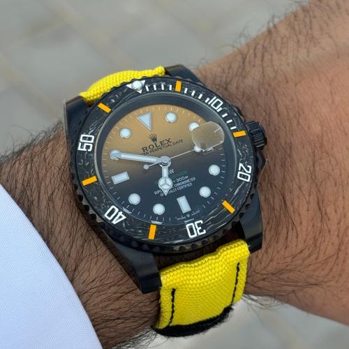 ساعة سبمارين قماش مقاس القطر 40mm