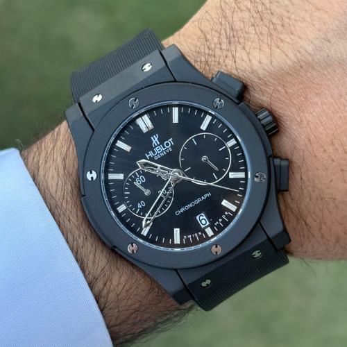 ساعة كلاسك أسود مطفي اوبلو