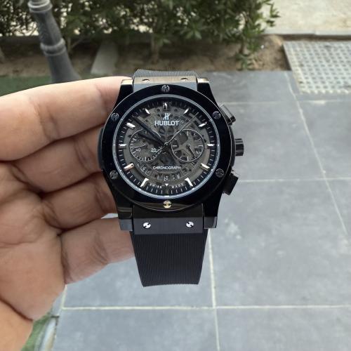 ساعة اوبلو كلاسك ربر اسود