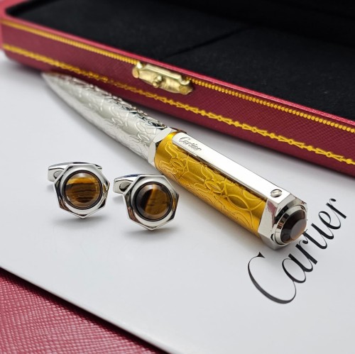 قلم و كبك كارتير / cartier 1980