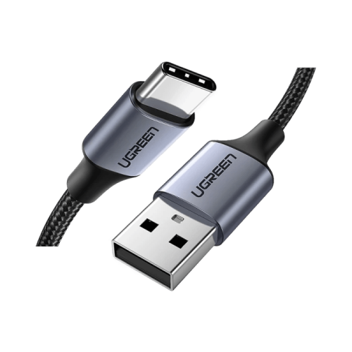 يوجرين سلك شاحن من USB إلى USB-C مضفر بطول 2 م - أ...