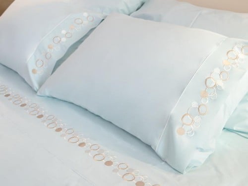 طقم شرشف Bubbles أزرق 200 غرزة 6 قطع