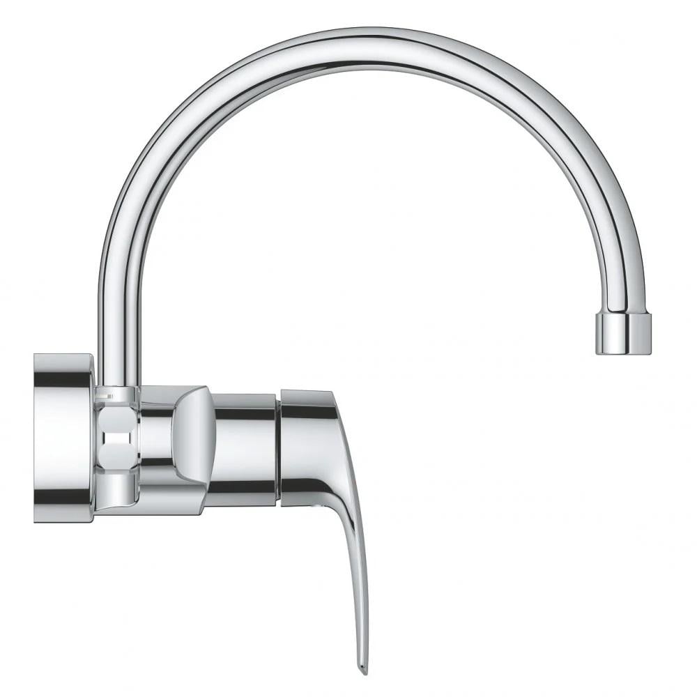 خلاط مطبخ جروهي يورسمارت جداري كروم GROHE Eurosmart