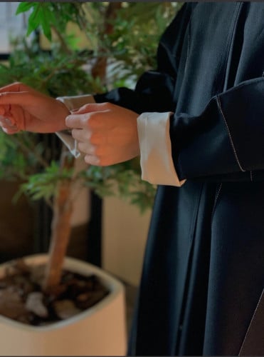 عبايه كريب اكمام بيج (قصه مستقيمة)
