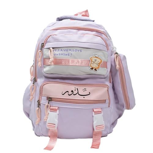 حقيبة مدرسية الورود البيضاء B