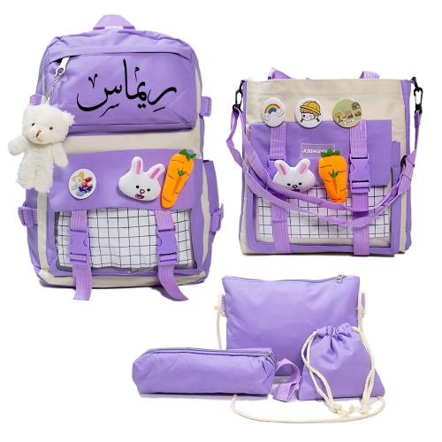 حقيبة ظهر الورود البيضاء Q