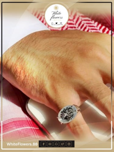 خاتم فضه عيار 925 رجالي حسب اختيارك