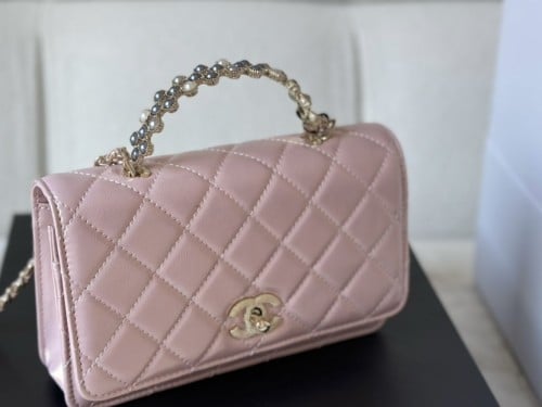 حقيبة يد CHANEL-وردي