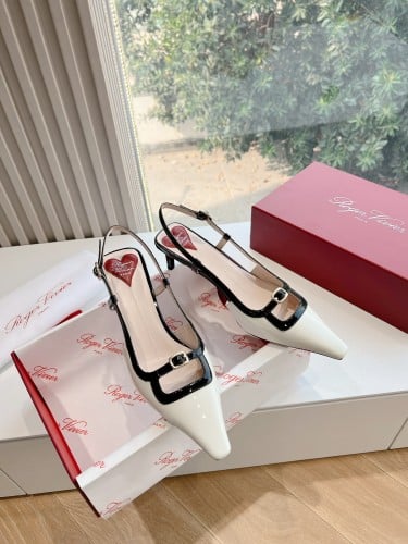 كعب سهرة Roger Vivier -ابيض واسود