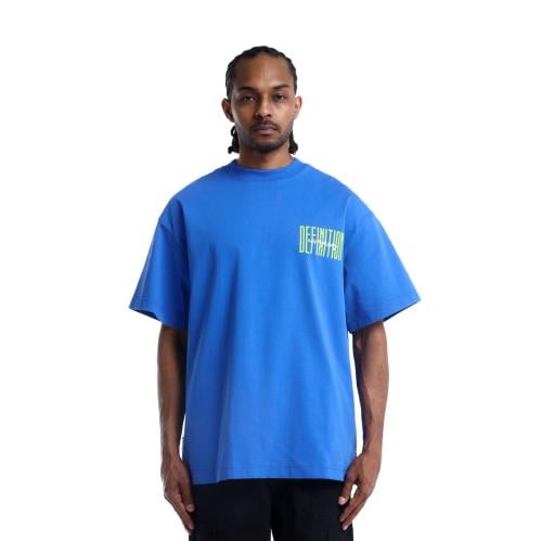 تيشيرت رجالي أزرق OVER SIZE