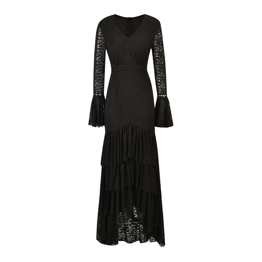 Elegant Lace Design Dress SIZE:(M)