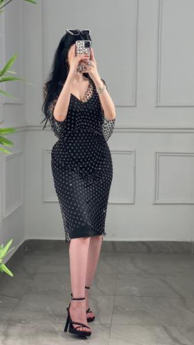فستان سهره بقصة الفراشة المقاس:(L/XL)