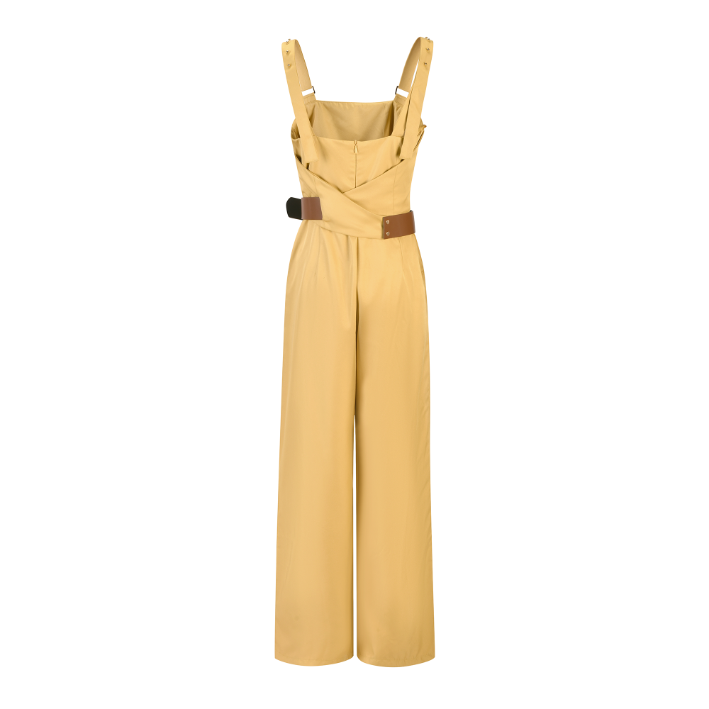 A bold mustard jumpsuit SIZE:(XL)