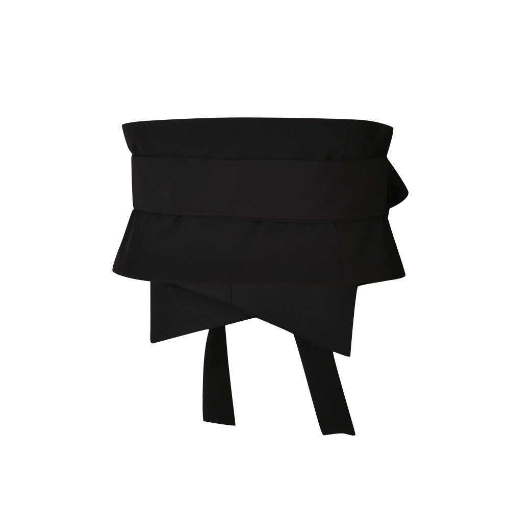 black linen belt SIZE:(L/XL)