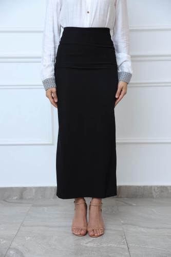 تنورة كريب اسود
