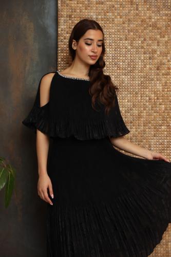 فستان بيليسه انيق Black المقاس:(L)