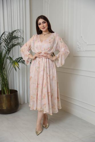 فستان شيفون بيبي pink