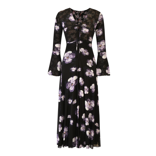 Two-Way Reversible Floral Maxi Dress SIZE:(S)