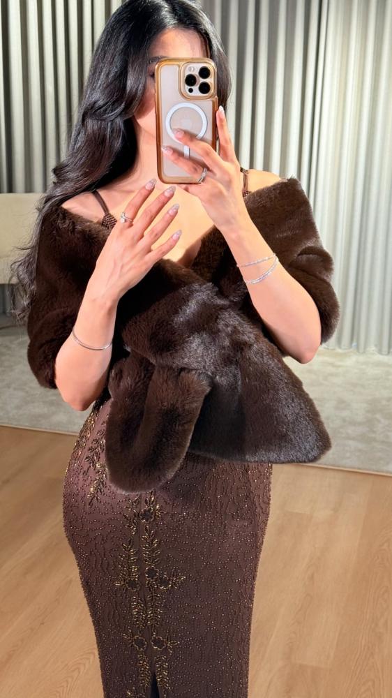 شال فرو موكا فخم ولمسة دافئة