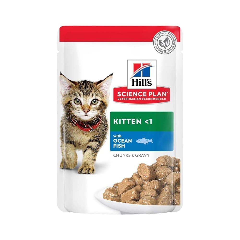 هيلز طعام رطب للقطط الصغيرة بنكهة سمك المحيط 85 جم