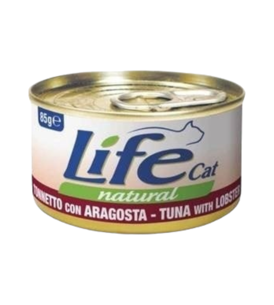 لايف كات اكل قطط رطب تونة مع لوبستر 85جم