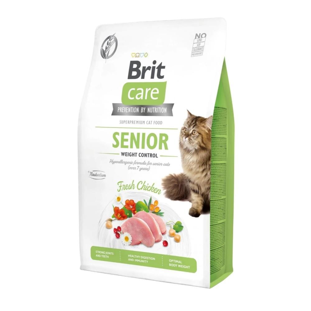 Brit Grain Free Senior Cat Food Weight Control 2 kg