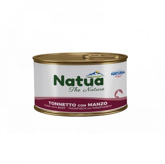ناتوا طعام للقطط التونة مع اللحم البقري 85 جم