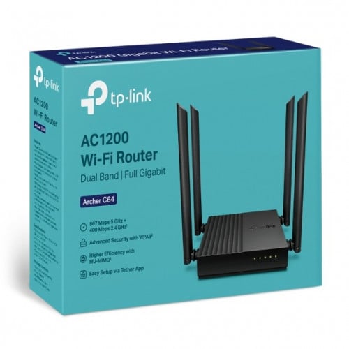 آرتشر C64 راوتر لاسلكي AC1200 MU-MIMO WiFi