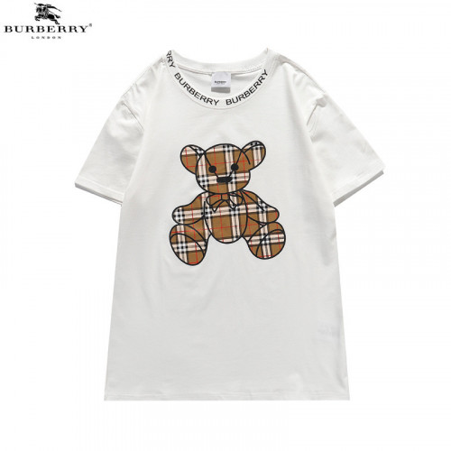 تيشيرت بربري جديد لطيف منقوش أبيض وأسود