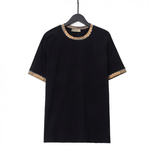 تيشيرت بربري مزدوج الخياطة مصنوع من القطن بجودة مميزة وتطريز انيق