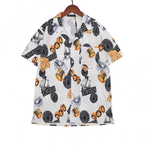 قميص من فيرزاتشي بطبعة عصرية عالي الجودة